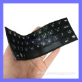 Sweet Candy Style Ultra Slim Flexible Roll up Fold Silicone Wireless Bluetooth Keyboard for iPad Air